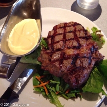 Friday 2014-01-24 18.28.03-2 AEDT Scotch fillet steak with Hollandaise sauce and salad